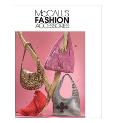 5486 STRAPPY RETRO HOBO BAGS, APPLIQUES PATTERN